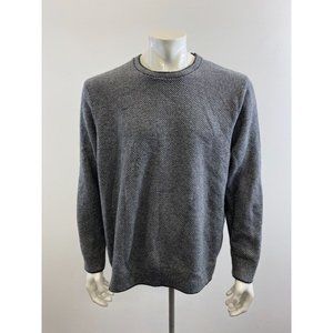 Denver Hayes Men's Pullover Sweater Size 2XL Blue Long Sleeve Crew Neck Cotton